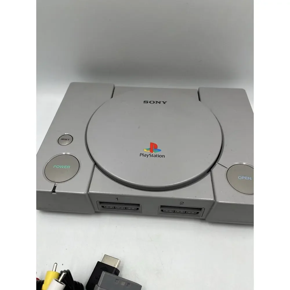 Sony PlayStation 1 SCPH-5501 Console + Original Controller & Cords - Tested PS1